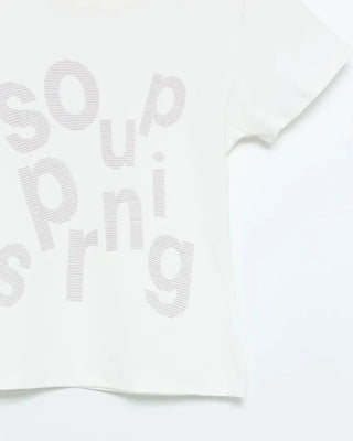 Soup Lettering Short-Sleeved T-Shirt