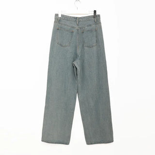 Wide-fit denim pants