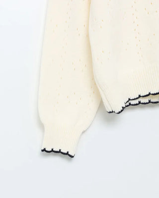 Ribbon Charm Punching Knit