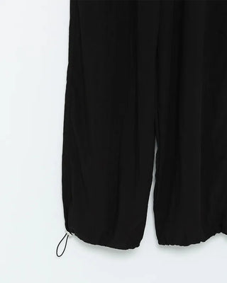 String Point Wide Easy Pants