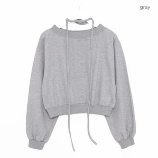 One-shoulder sweatshirt