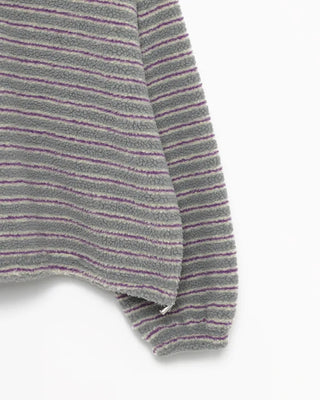 Double Border Half-Zip Boa Pullover