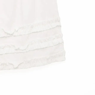 Long skirt with ruffled hem