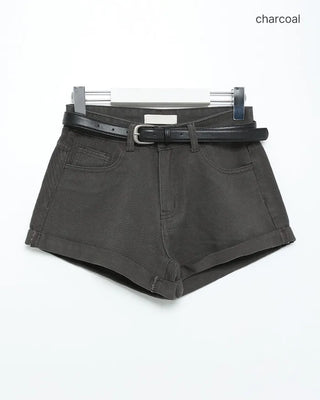 Belted shorts