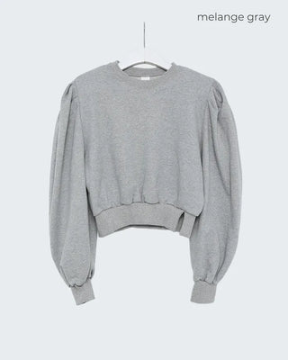 Puff cropped sweatshirt