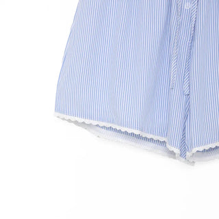 Striped lace shorts