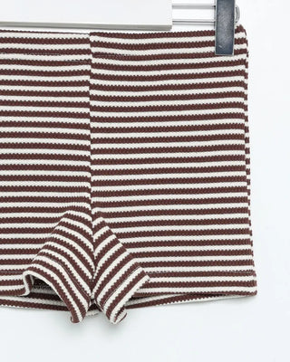 Striped knit shorts