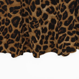 Leopard print long skirt
