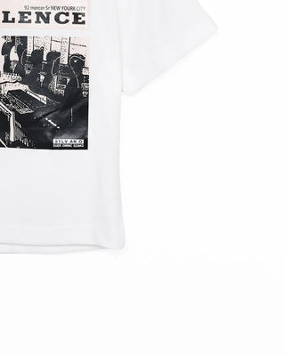 RADIO Lettering Cropped T-Shirt