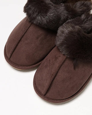 Fur Suede Mules