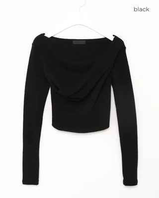 Gathered Slim Fit Long T-Shirt