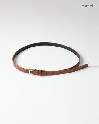 Silver buckle belt