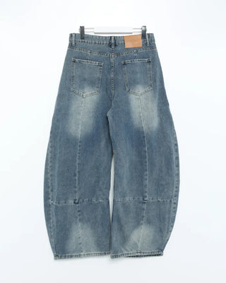 Washed Curved Denim