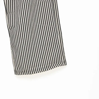 Striped wide-leg pants