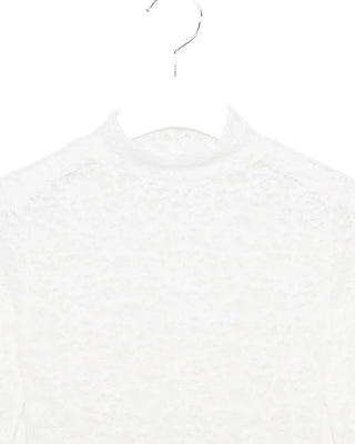 Slim Fit Lace Long Sleeve Shirt