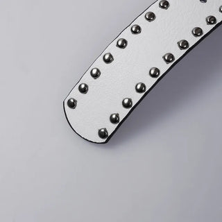 Studded double-line belt