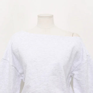 Off-shoulder sweatshirt