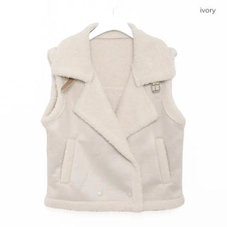 Sheepskin vest jacket