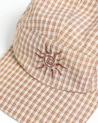 Sunstitch Check Seersucker Cap