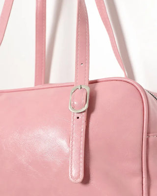 Square buckle belt shoulder bag