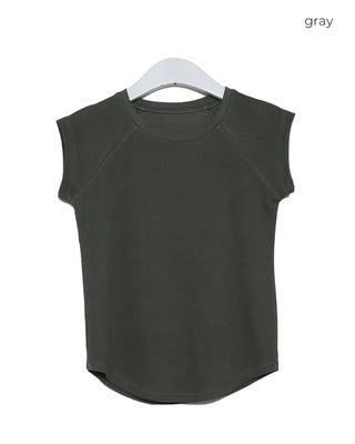 Cropped basic T-shirt