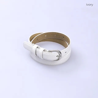 Simple faux leather belt