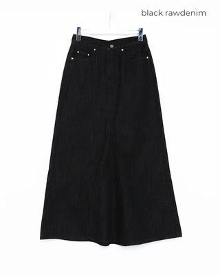 Casual denim long skirt