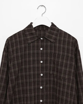 Checked oversized shirt