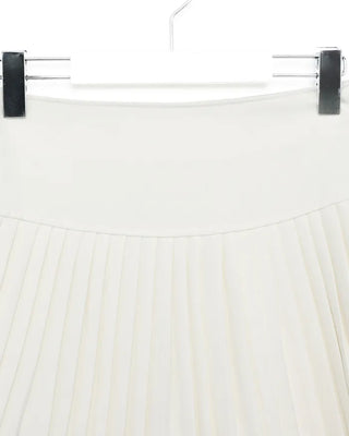 Slim pleated mini skirt