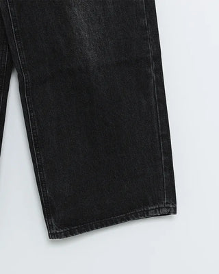 Wrap Point Wash Wide Denim Pants