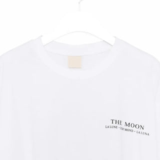 Moon print oversized T-shirt