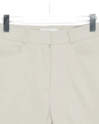 Slit hem slacks capri pants
