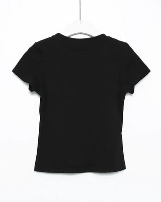 Money Skull Semi-Cropped Half T-Shirt