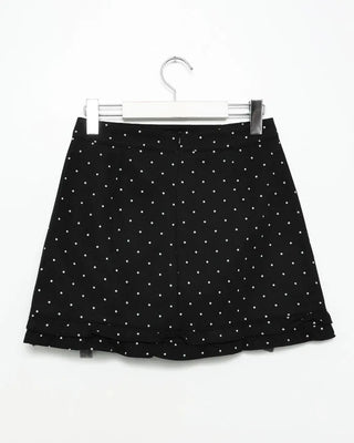 Polka dot mini skirt