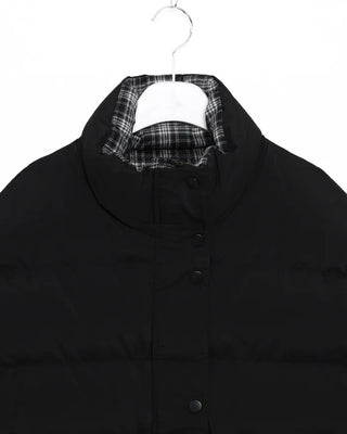 Checked two-tone down jacket