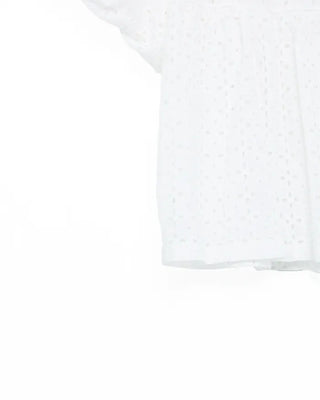 Balloon puff punching blouse