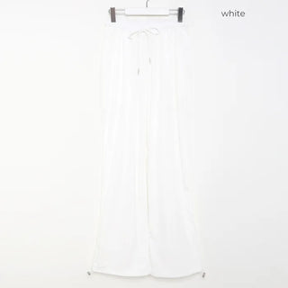 (Unisex) Drawstring Waist Rayon Pants