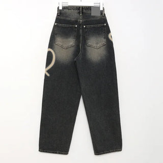 Heart Deep Wash Denim Pants