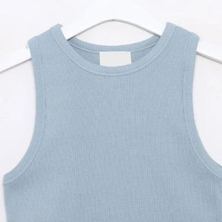 Simple ribbed tank top
