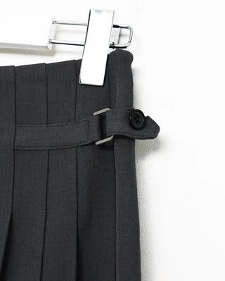 Pleated midi skirt