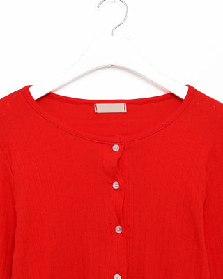 Colorful perforated cardigan