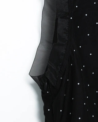 Polka Dot Sheer Mini Dress