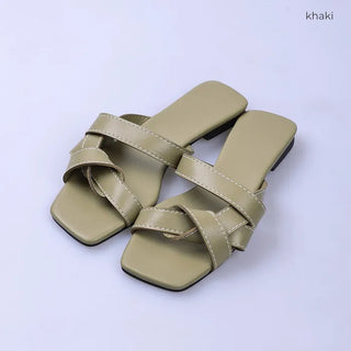 Twist mule sandals