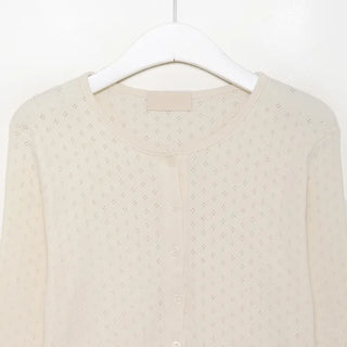 Round punching cardigan