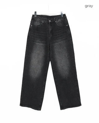 Side seam denim pants