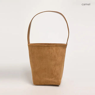 Simple suede tote bag