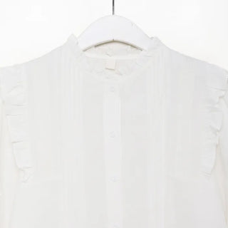 Shoulder frill blouse