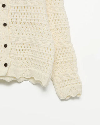 Perforated Lace Cardigan