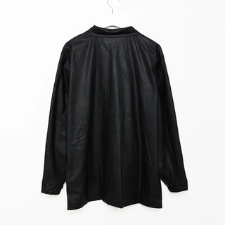 Faux Leather Oversized Jacket