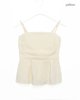 Shirred flared blouse